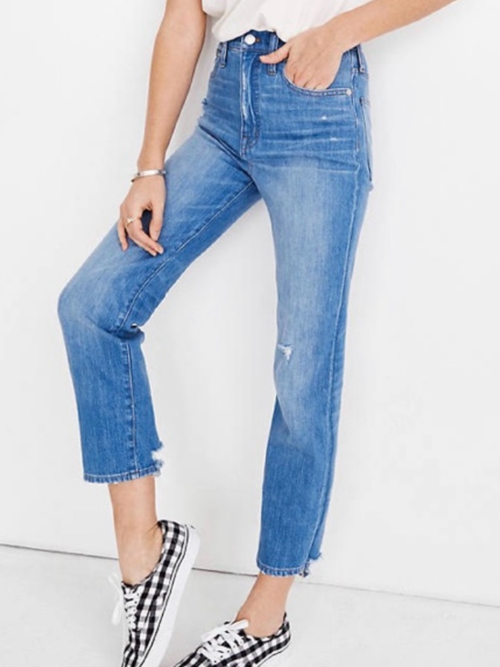 Madewell Petite Classic Straight Cropped Jean